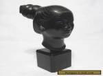 Vintage Studio Bronze Bust of a Laotian Girl by Nguyen Thanh Le C.1950's,60's #1 for Sale
