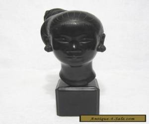 Item Vintage Studio Bronze Bust of a Laotian Girl by Nguyen Thanh Le C.1950's,60's #1 for Sale