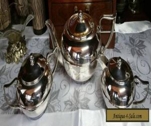 Item  VINTAGE ANTIQUE "PERFECTION" SILVER PLATE TEA SET for Sale