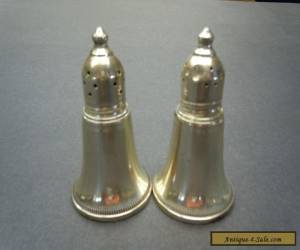Item Vintage  Sterling Silver Weighted Pair of Salt Pepper Shaker for Sale