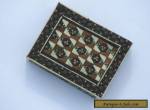 Small Vintage Inlaid Wooden Box for Sale