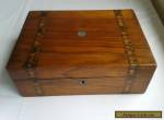 Late 1800's Antique Inlaid Wooden Box. for Sale