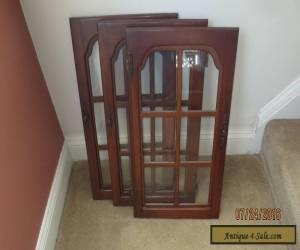 Item PRICE REDUCED!!! old antique vintage glass cherry wood cabinet door for Sale