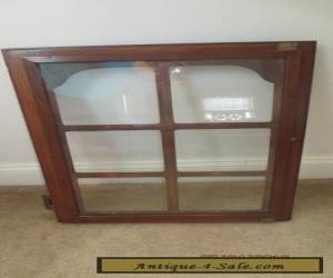 Item PRICE REDUCED!!! old antique vintage glass cherry wood cabinet door for Sale