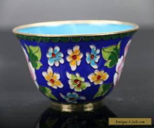 Item Exquisite Chinese  ancient Cloisonne handmade painting lotus  flower bowl E402 for Sale