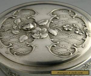 Item BEAUTIFUL FRENCH SILVER PILL BOX 1910 ANTIQUE for Sale