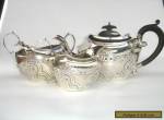 Simply Beautiful Antique Sterling Silver Tea Set for Sale