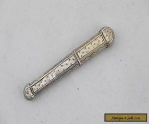 Item C.1900's Antique French Solid Sterling Silver Gilt Chatelaine Pencil Holder for Sale