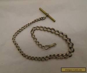 Item Antique / Vintage Solid Silver Albert Watch Chain - 44g for Sale