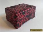 Antique 19thc Japanese Red Lacquer Carved Box  for Sale