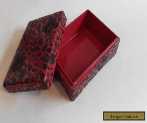 Item Antique 19thc Japanese Red Lacquer Carved Box  for Sale