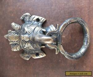 Item VINTAGE ANTIQUE STYLE HAND MADE SOLID BRASS  Ganesha Door Knocker  for Sale