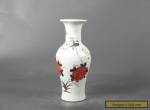 Chinese Pastel Colorful Chinese Painted peony Porcelain Vase Qianlong Mark C1055 for Sale