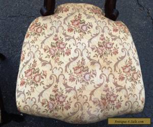 Item Pair of Vintage Victorian Style Balloon Back Chairs... Free Shipping Option for Sale