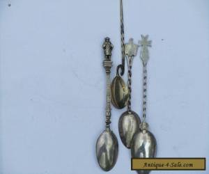 Item 4 Vintage Antique Silver Spoons 48g for Sale