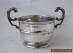 Antique Solid Sterling Silver 2-Handle Salt Pot 1904 for Sale