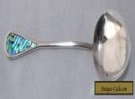 Vintage Sterling Silver & Paua Shell Teaspoon for Sale