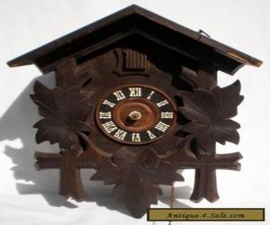 Item ANTIQUE GERMAN BLACK FOREST CHALET STYLE CUCKOO CLOCK WITH BRASS MOVEMENT for Sale