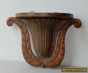Item Antique Furniture Carved Wood Corbel Bracket Shelf Architectural Salvage Walnut for Sale