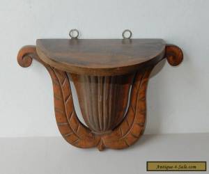 Item Antique Furniture Carved Wood Corbel Bracket Shelf Architectural Salvage Walnut for Sale