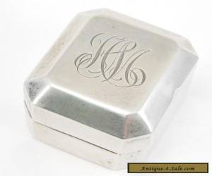 Item ANTIQUE STERLING SILVER DECO RING BOX BIRKS for Sale