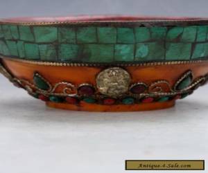 Item Chinese Hand-carved Turquoise bowl for Sale