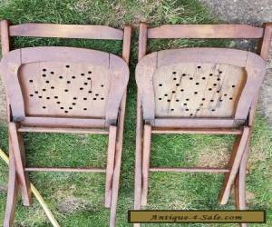 Item Pair of antique children's wooden chairs  for Sale