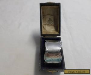 Item Antique Boxed Sterling Silver Napkin Ring William Cooper London 1901 for Sale