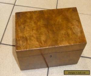 Item A Victorian Burr Walnut Box c1850 for Sale