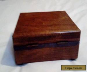 Item A vintage wooden box possibly an old musical box for Sale