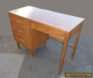 Item Vintage Danish Mid Century Modern Style Four Drawer Solid Wood WRITING DESK  for Sale