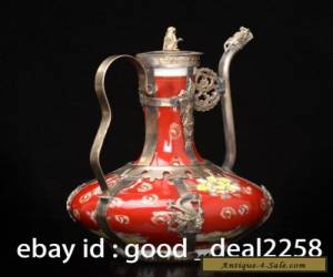 Item  Rare Decorated Porcelain Armoured & flower Teapot & Monkeys Lid for Sale
