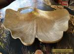 VINTAGE ANTIQUE RARE SOLID HEAVY BRASS "LEAF DISH TRAY-ASHTRAY-CENTREPIECE" for Sale