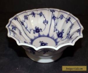 Item Royal Copenhagen Blue Fluted Plain Scalloped 6.8" Berry Bowl # 141 First Quality for Sale