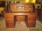 Antique Tiger Oak Roll Top S Desk for Sale