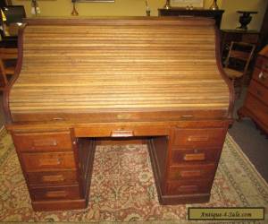 Item Antique Tiger Oak Roll Top S Desk for Sale