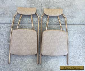 Item Vintage COSCO Folding Chairs & Card Table Stylaire Hoop Mid Century Modern MCM for Sale