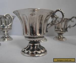 Item LOVELY SET OF 6 ANTIQUE SOLID SILVER FRENCH TOT CUPS for Sale