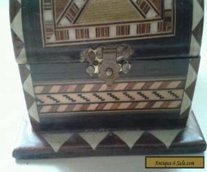 Item antique/ vintage Tunbridge inlaid trinket box chest  for Sale