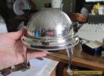 Vintage Silver Plated Globe Butter Dish, beautiful quality. for Sale