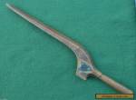 Antique Georgian Wooden Knitting Sheath with Copper Cartouche "J B" Circa 1780. for Sale