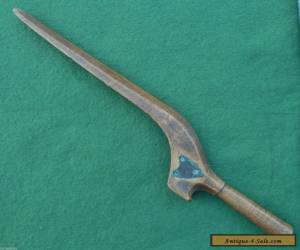 Item Antique Georgian Wooden Knitting Sheath with Copper Cartouche "J B" Circa 1780. for Sale
