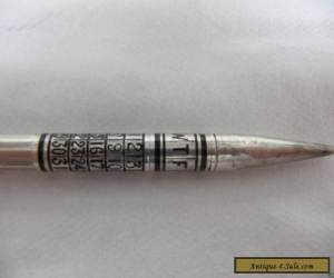 Item Antique Sterling Silver Retractable Pencil Calender Vintage Collectable  for Sale