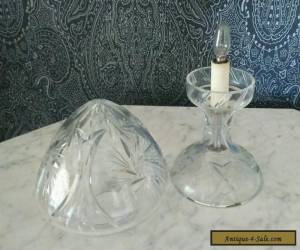 Item Antique cut glass lamp for Sale