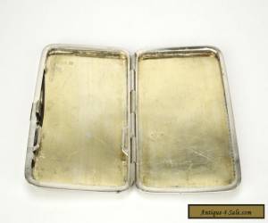 Item Solid silver Chinese Export small cigarette case box 1910s tabatiere  for Sale