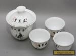 Vintage Chinese Eggshell Porcelain Tea Bowl & Tea Cups Set for Sale