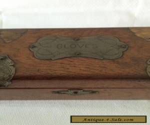 Item Victorian oak Wooden Glove Box. for Sale
