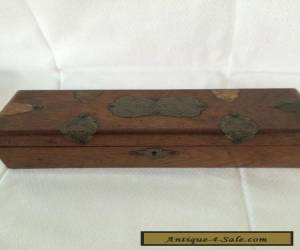 Item Victorian oak Wooden Glove Box. for Sale
