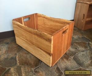 Item Large Wooden Crate Handcrafted Reclaimed Wood Box for Sale