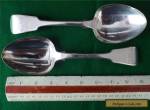 SILVER TABLE SPOONS PAIR OF 9" ANTIQUE LONDON H/MARKED 1833 WILLIAM EATON for Sale